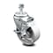 Service Caster 4 Inch Semi Steel Wheel Swivel 1/2 Inch Threaded Stem Caster with Brake SCC SCC-TS20S414-SSS-TLB-121315 - alternate 1